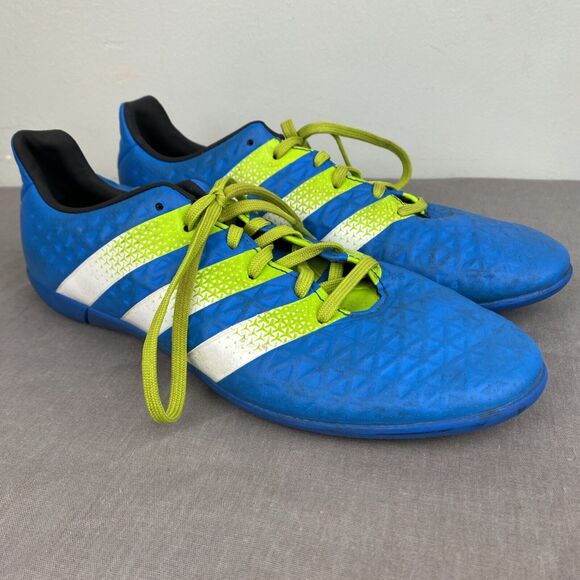 Adidas Shoes Men's / Youth 6 Blue Indoor Soccer Cleats ACE non marking - Picture 1 of 8